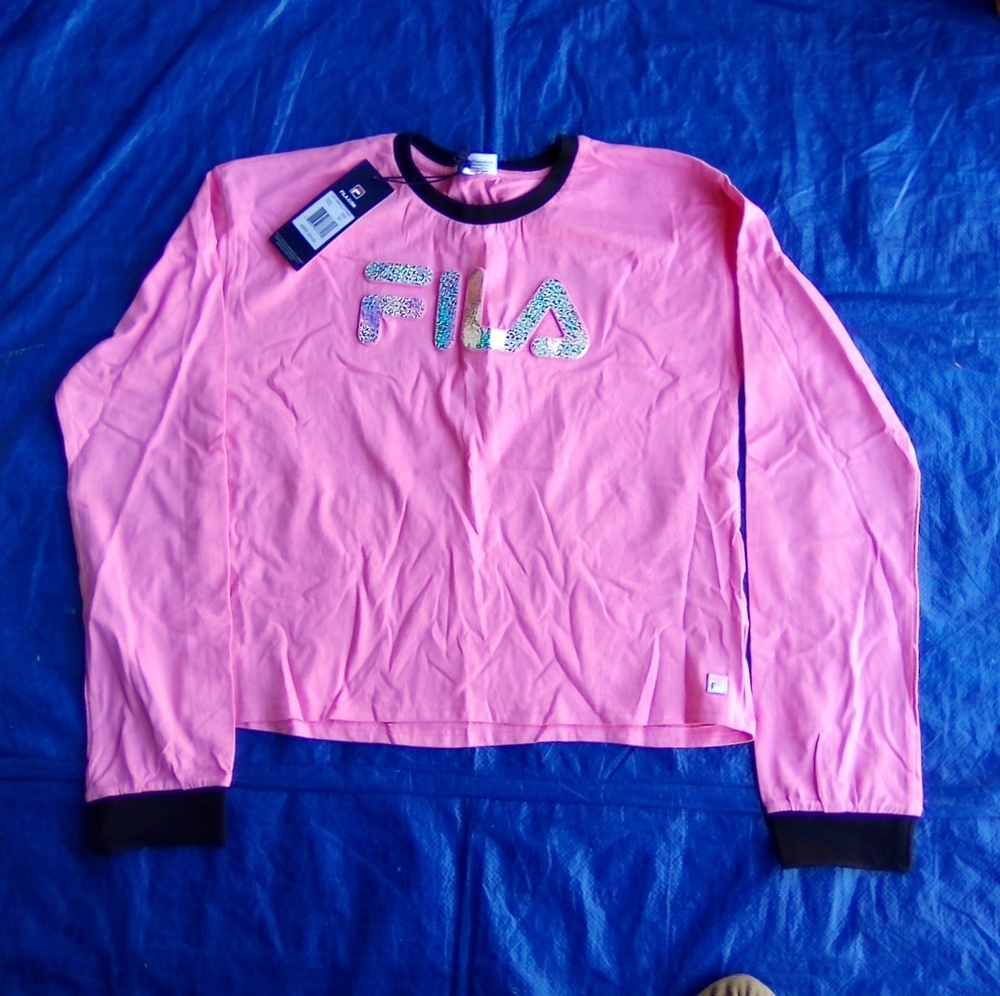 Fila Pink Long Sleeve Shirt